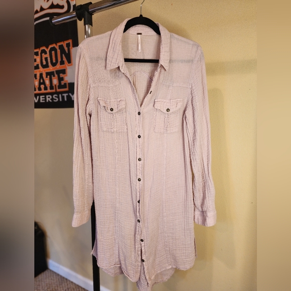 Free People Jackets & Blazers - Free People long gauze duster